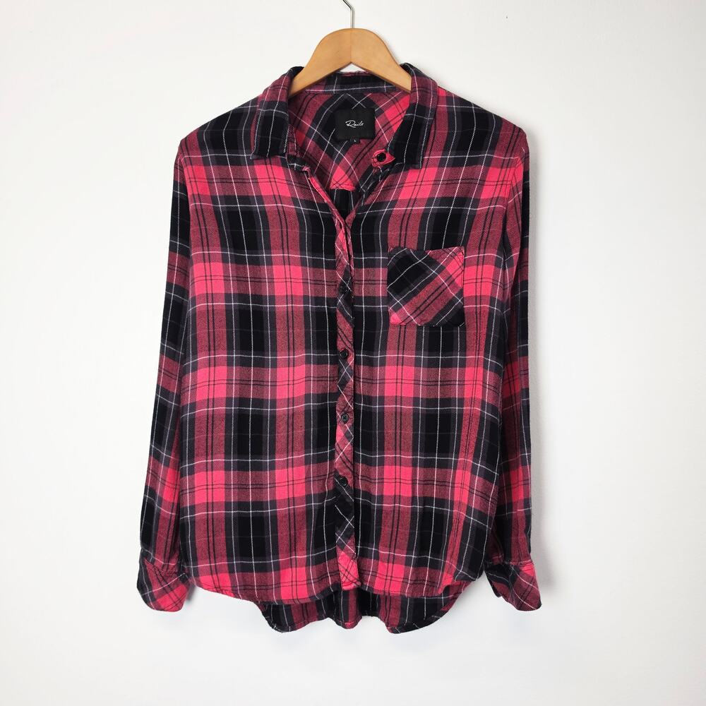 Rails Hunter Plaid Button Down Shirt Large Red Black  Buffalo Check